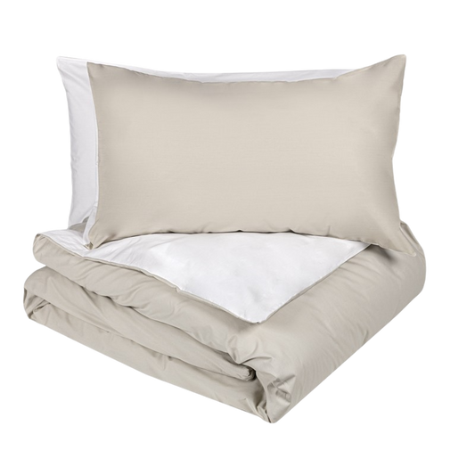 Dialogo - Parure Copripiumino Matrimoniale – 100% Cotone – Made in Italy - Fazzini