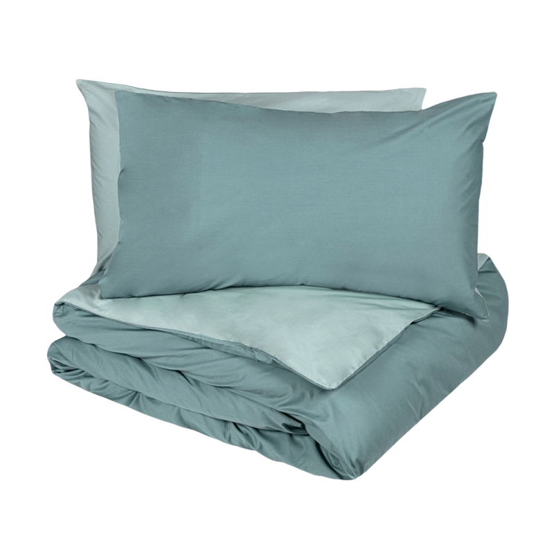 Dialogo - Parure Copripiumino Matrimoniale – 100% Cotone – Made in Italy - Fazzini