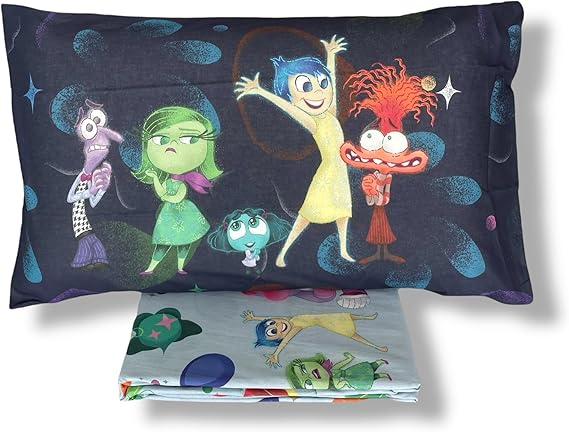 BUNDLE: Set Letto Completo Inside Out 2 Caleffi - Lenzuola + Copriletto Trapuntato