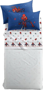 Completo Lenzuola Singolo Caleffi Spider-Man  - 100% Cotone | Set 3 Pezzi