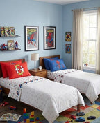 Completo Lenzuola Singolo Caleffi Spider-Man  - 100% Cotone | Set 3 Pezzi