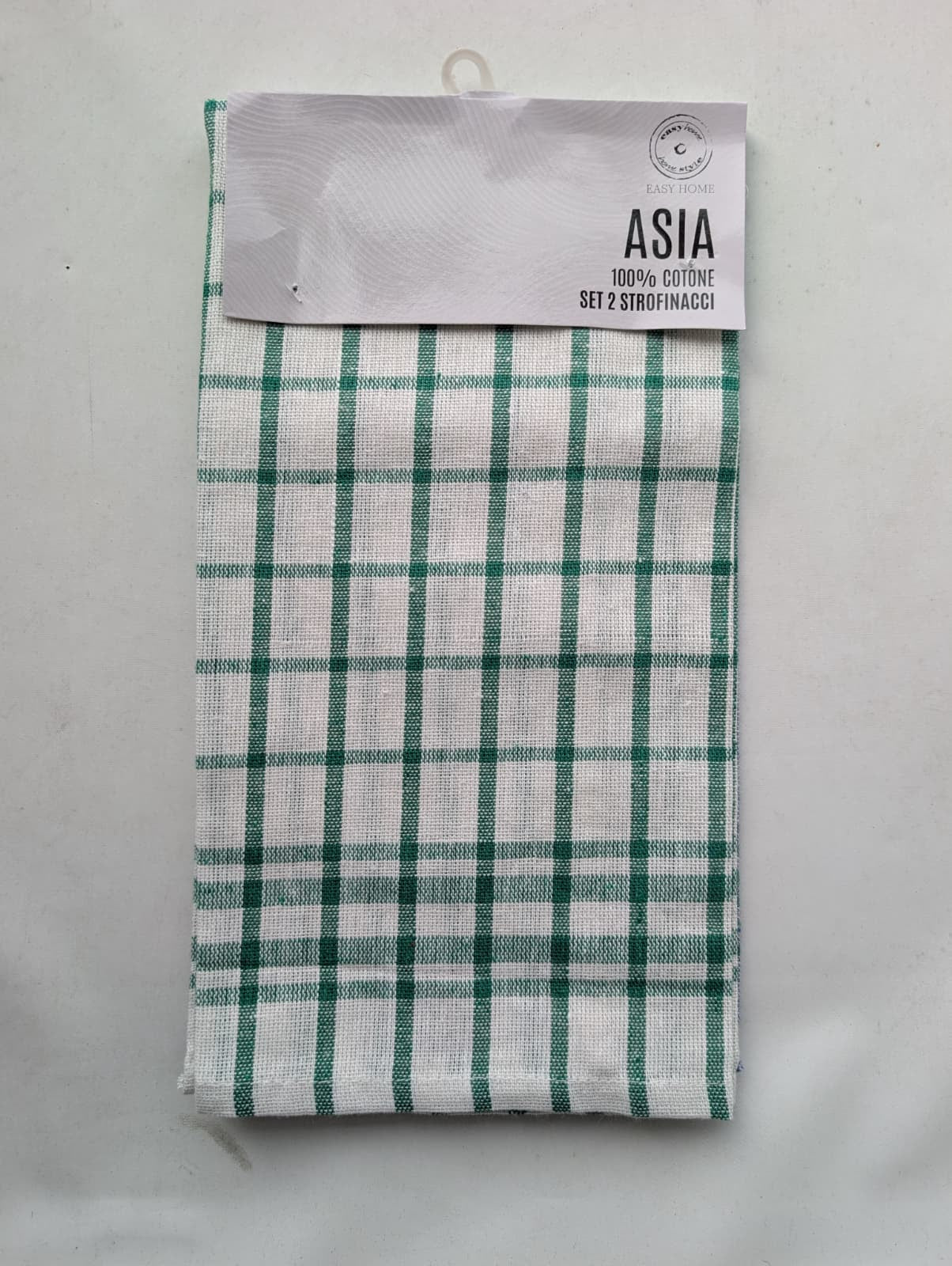 Set 2 Strofinacci Cucina Easy Home Asia - 100% Cotone