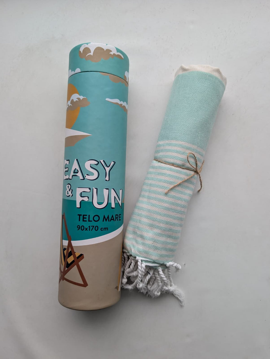 Telo Mare Pareo EasyHome "Easy & Fun" - 90x170 cm - Leggero e Salvaspazio