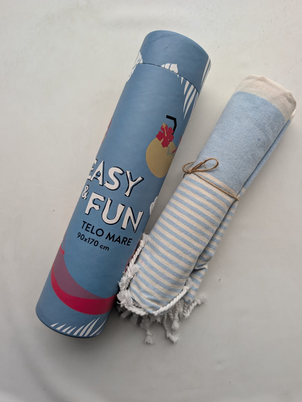 Telo Mare Pareo EasyHome "Easy & Fun" - 90x170 cm - Leggero e Salvaspazio