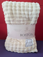 Plaid Easy Home BOSTON 200x250 cm in Morbido Pile Goffrato