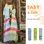 Telo Mare Pareo EasyHome "Easy & Fun" - 90x170 cm - Leggero e Salvaspazio