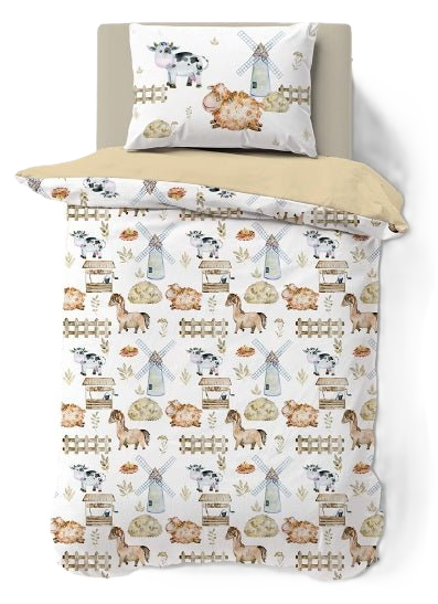 Fattoria - Parure Copripiumino per Lettino - Baby Dream - Daunex