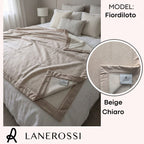 Coperta LANEROSSI "Fiordiloto" in Lana Merinos e Cashmere 250x220