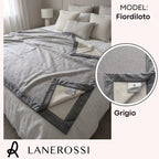 Coperta LANEROSSI "Fiordiloto" in Lana Merinos e Cashmere 250x220