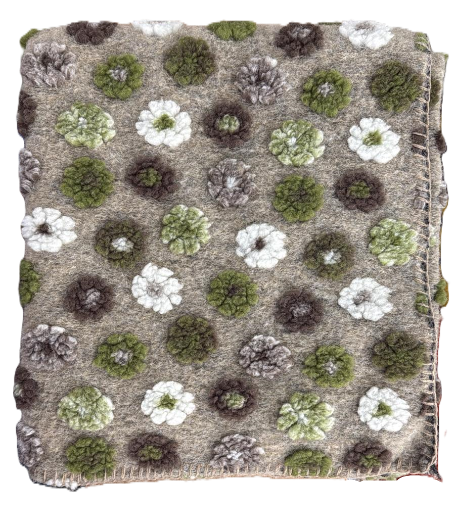 Plaid in Lana Cotta Made in Italy 150 X170 cm