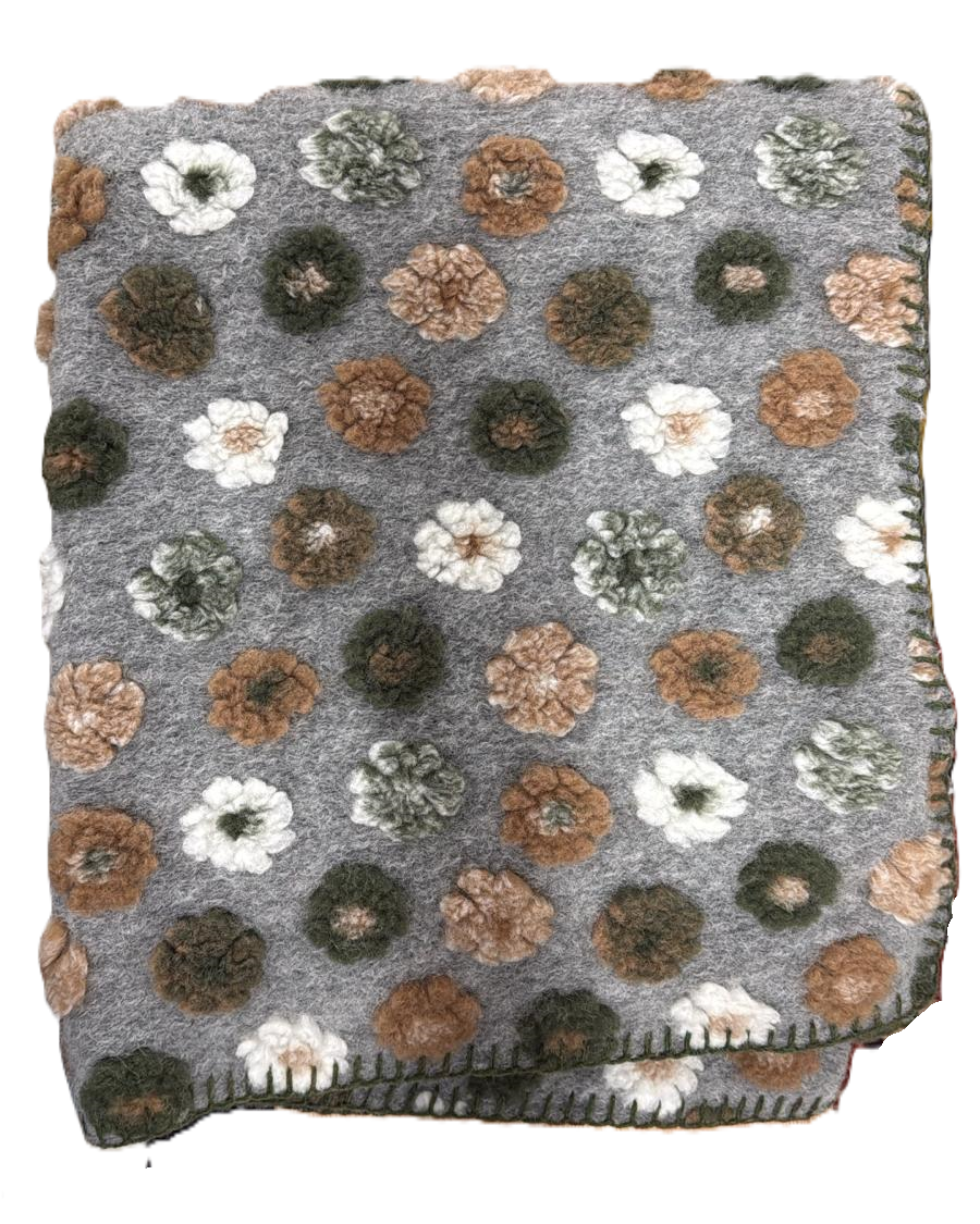 Plaid in Lana Cotta Made in Italy 150 X170 cm