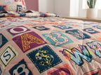 Copriletto Trapuntato Gabel Words - Collezione Teen - Singolo 170x265 cm