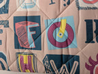 Copriletto Trapuntato Gabel Words - Collezione Teen - Singolo 170x265 cm