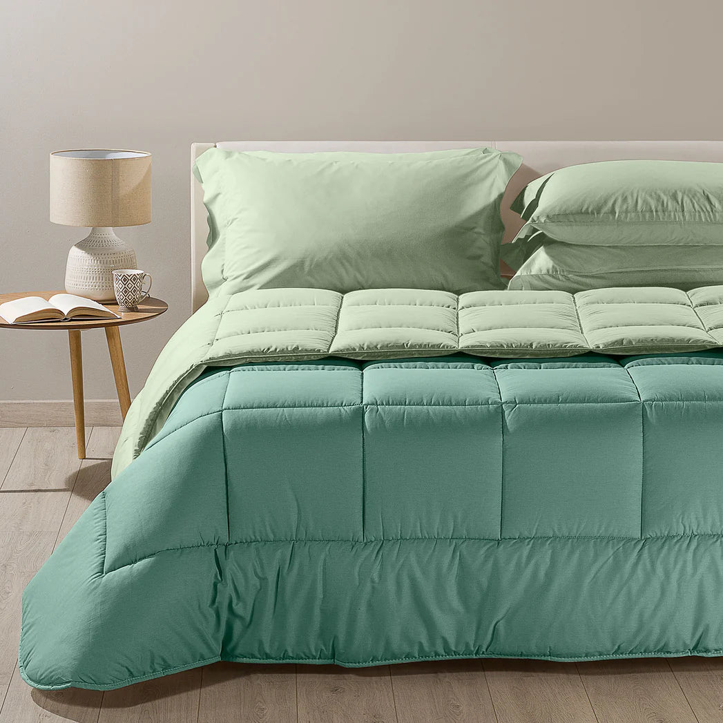 Trapunta In Cotone Bicolor Caleffi