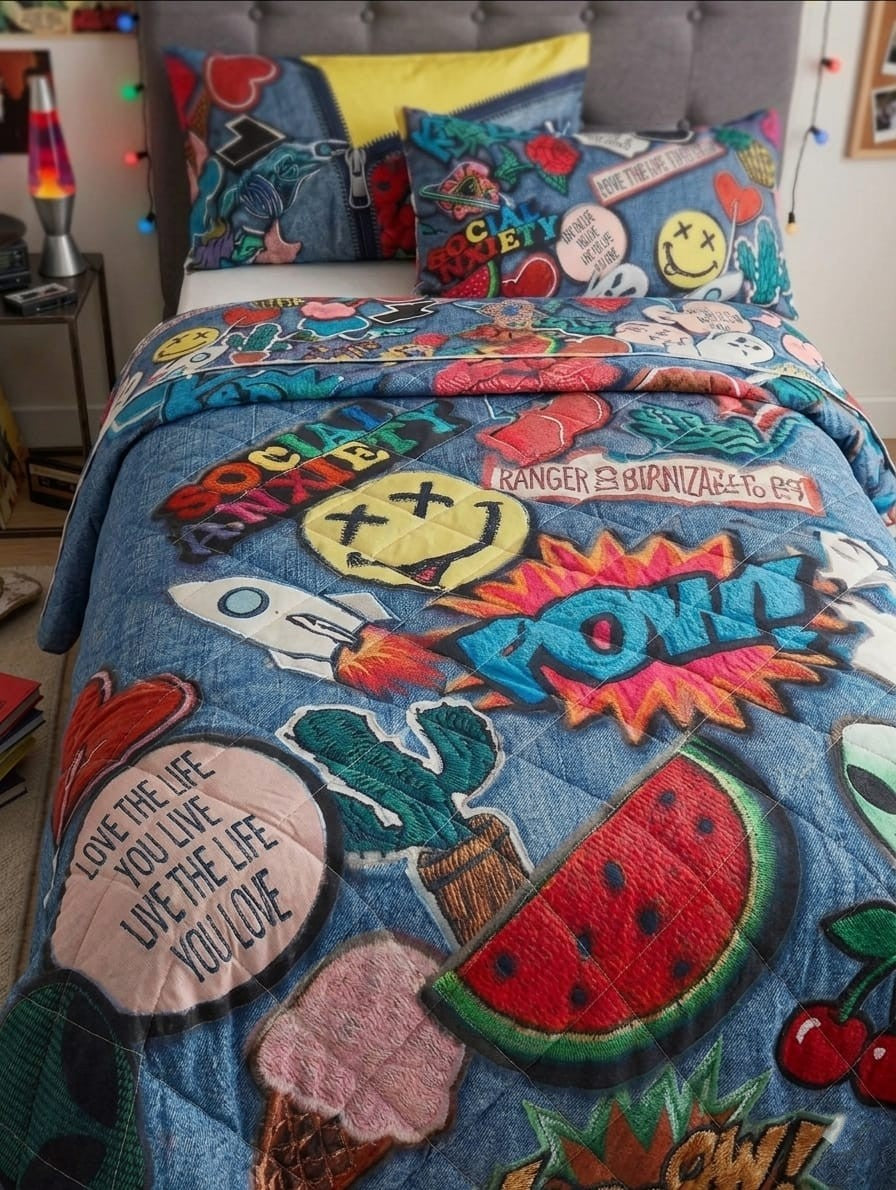 Copriletto Trapuntato Gabel Medley - Collezione Teen - 1 Piazza 170x265 cm