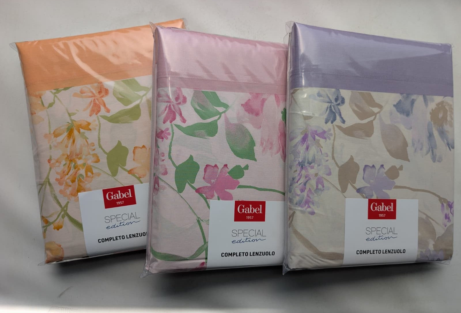 Completo Lenzuolo Gabel "Musa" - Dis. 24999 - Puro Cotone 58 fili - Made in Italy