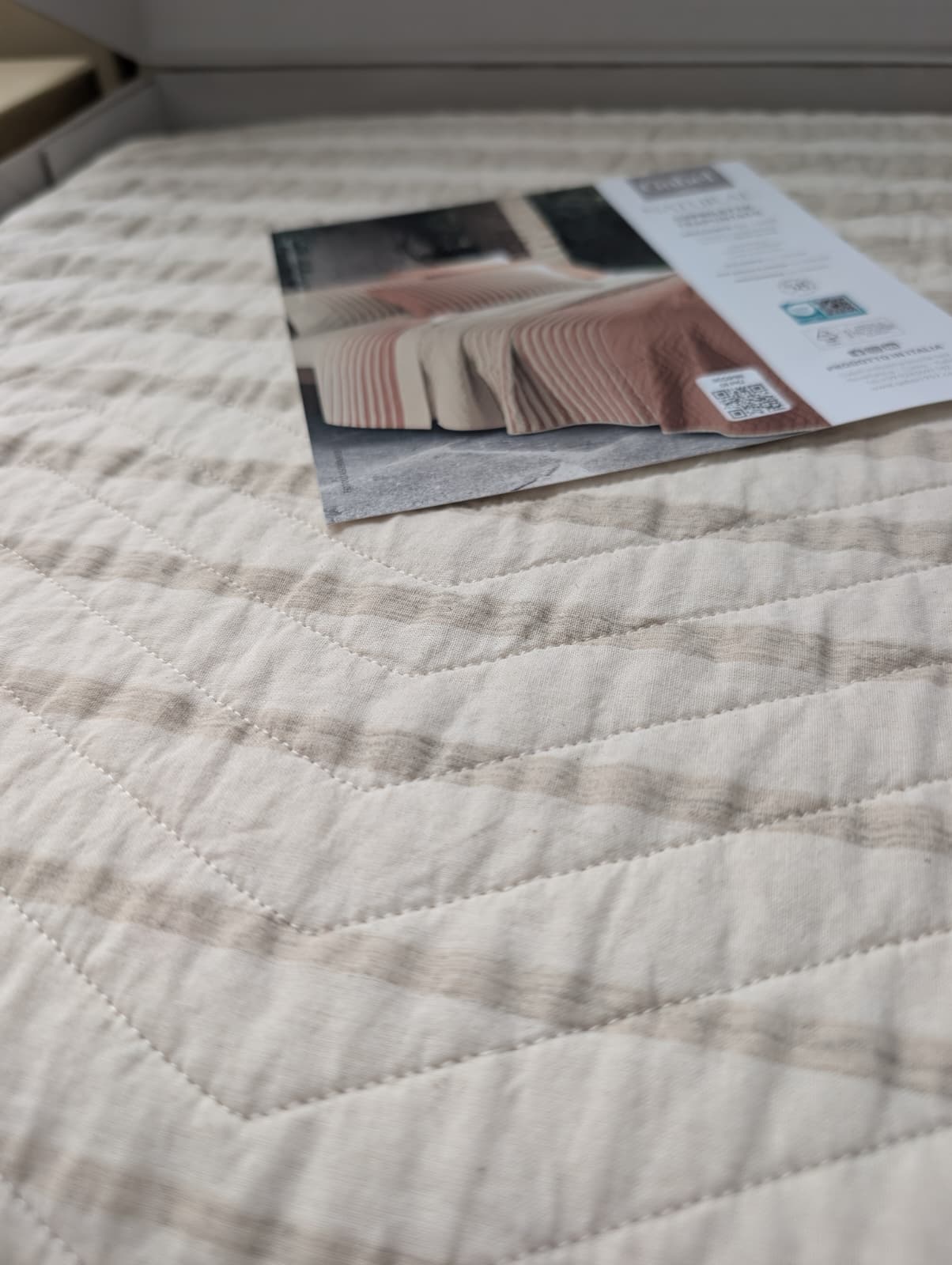 Copriletto Trapuntato Gabel Orizzonte - Collezione Naturae - 100% Cotone Sostenibile