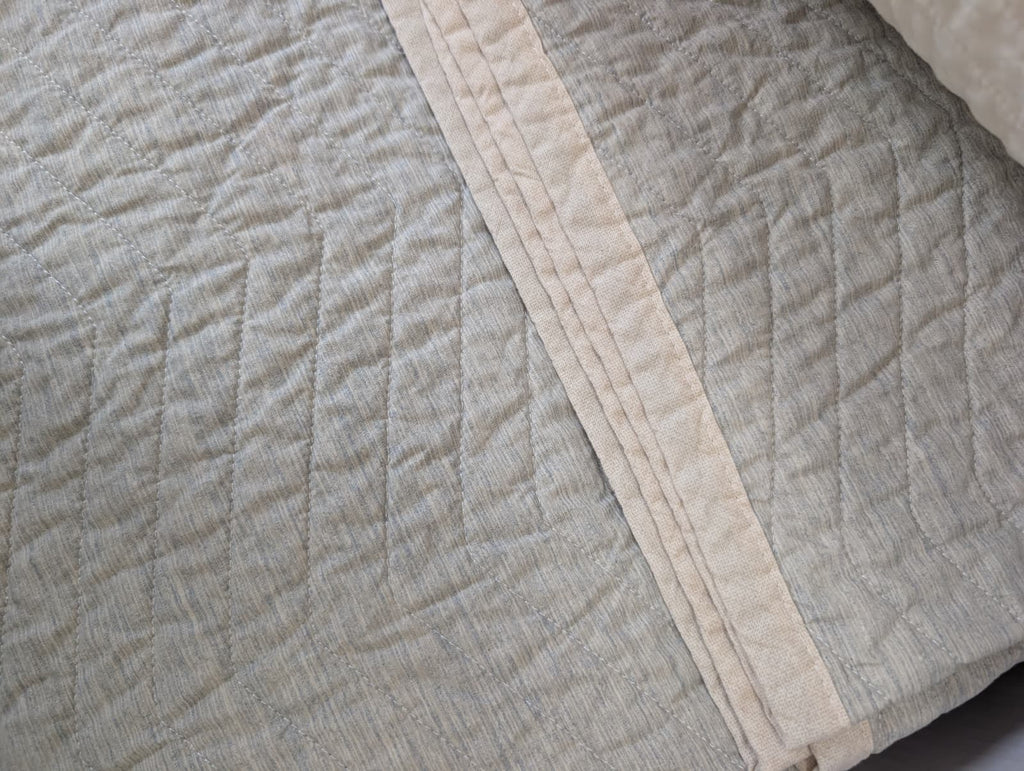 Copriletto Trapuntato Gabel Orizzonte - Collezione Naturae - 100% Cotone Sostenibile
