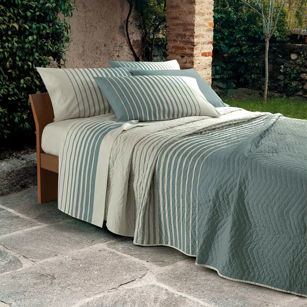 Copriletto Trapuntato Gabel Orizzonte - Collezione Naturae - 100% Cotone Sostenibile