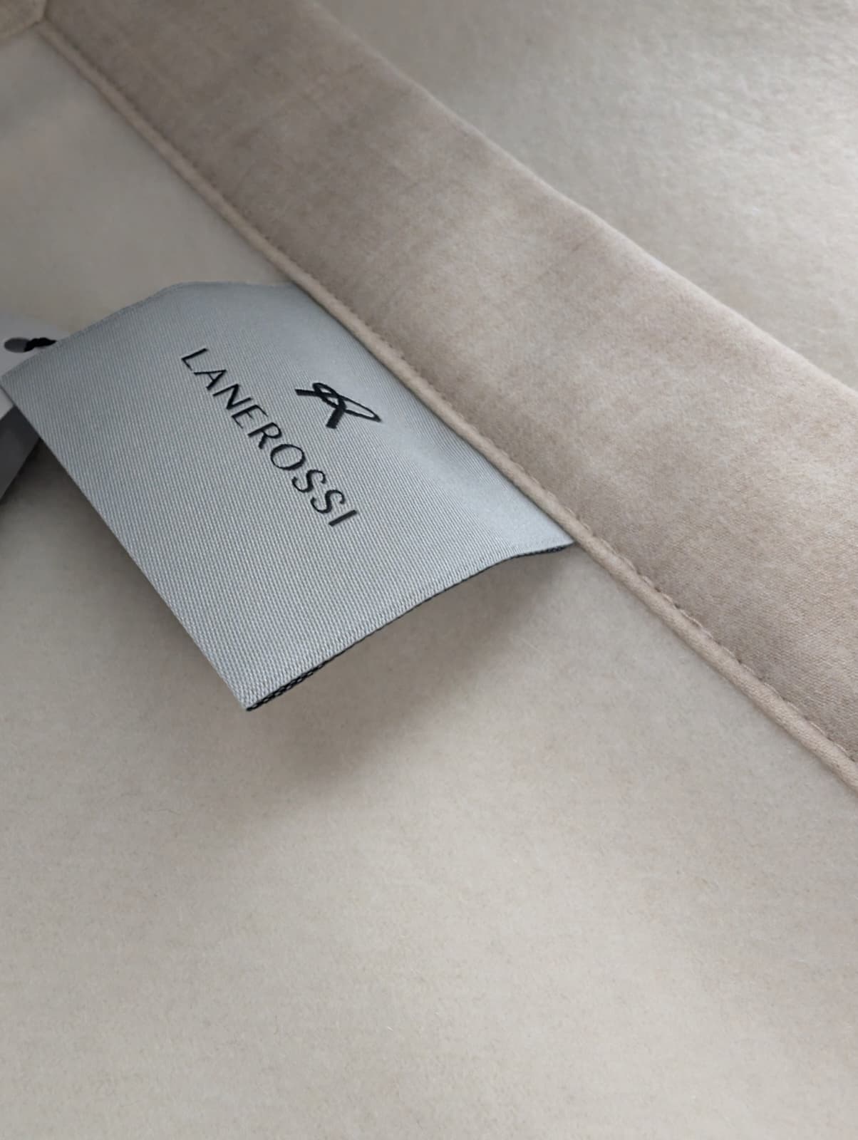 LANEROSSI Coperta "Geisha" in 100% Puro Cashmere - 230x250 cm - Cucita a Mano