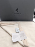 Coperta LANEROSSI "Geisha" in 100% Puro Cashmere - 230x250 cm - Cucita a Mano