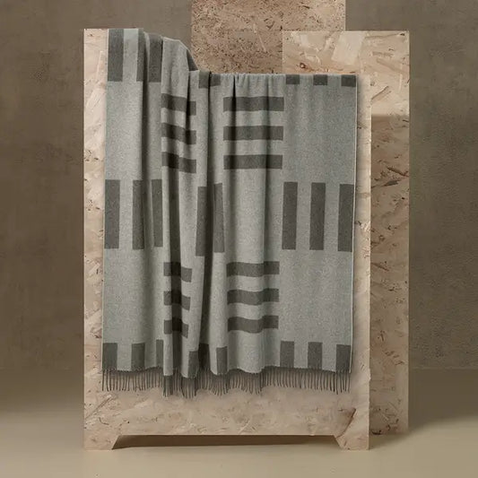 Geometrie- Plaid in 100% Lana - Somma