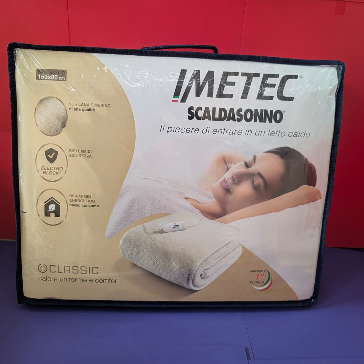 Scaldasonno Imetec Classic in Misto Lana e Merino – Scaldaletto Elettrico Made in Italy