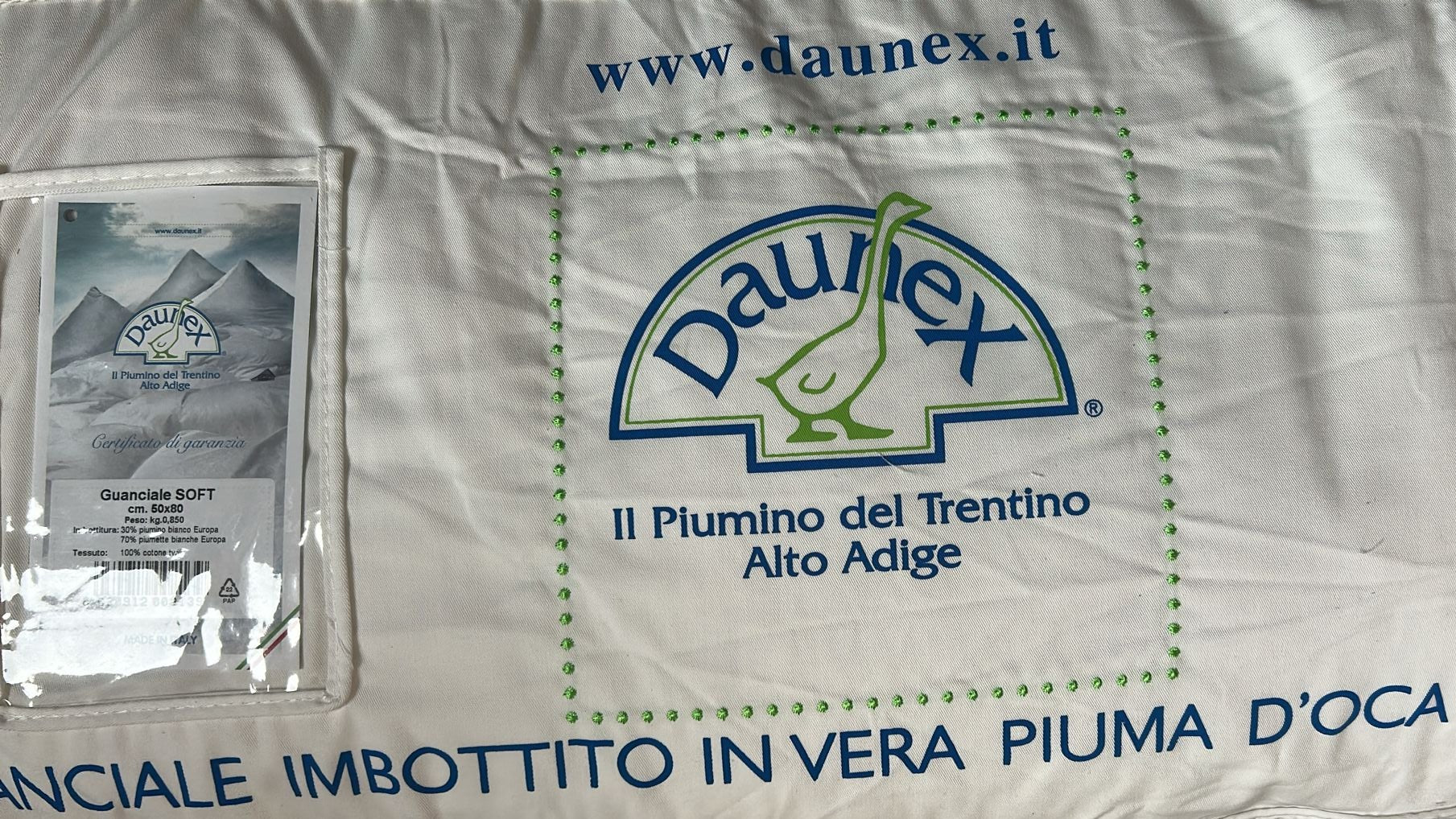 Guanciale in Piumino d'oca - Soft