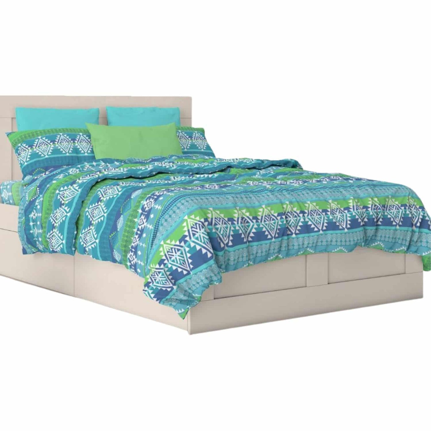 Parure Copripiumino Singolo in Cotone -Linea Quadrifoglio