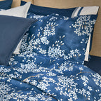 Completo Lenzuola Fazzini "Kimono" - Percalle con Sovrastampa in Lacca - Matrimoniale