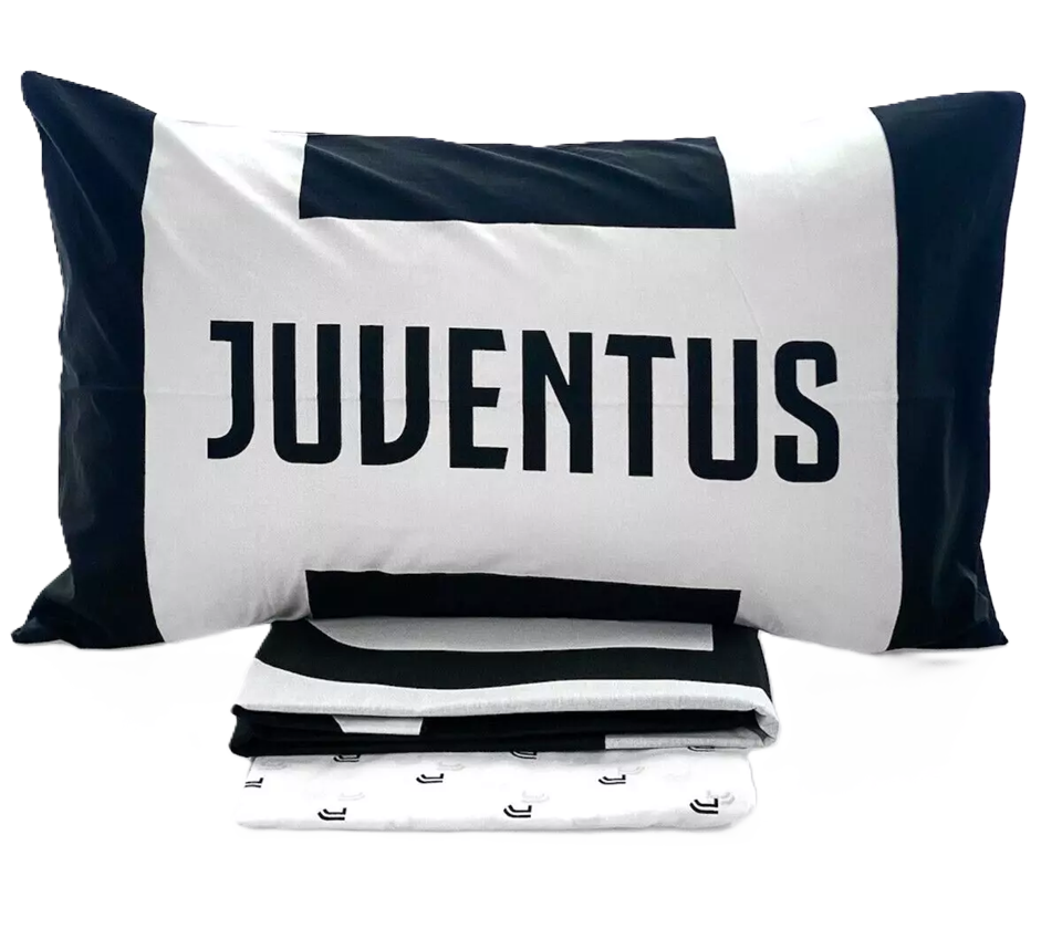 Completo Lenzuola Juventus Official Product - Hermet - Letto Singolo 1 Piazza