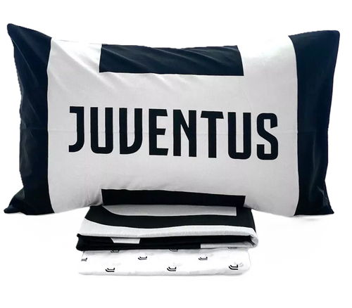 Completo Lenzuola Juventus Official Product - Hermet - Letto Singolo 1 Piazza