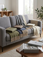 Plaid Lanerossi Iside 130x170 cm - In Pregiata Lana Vergine e Cashmere con Frange