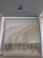 Plaid Lanerossi Iside 130x170 cm - In Pregiata Lana Vergine e Cashmere con Frange