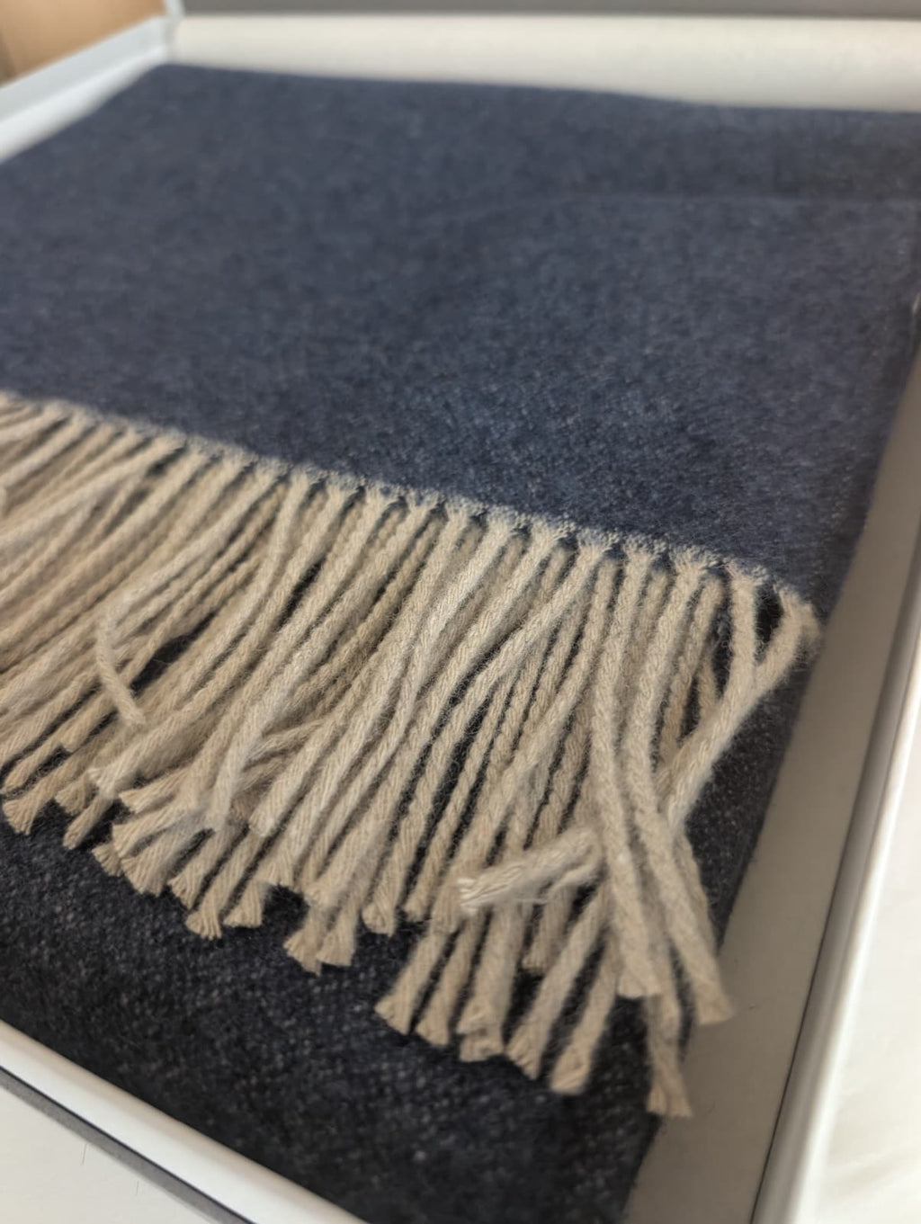 Plaid Lanerossi Iside 130x170 cm - In Pregiata Lana Vergine e Cashmere con Frange