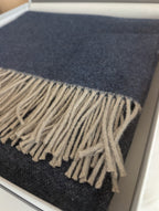 Plaid Lanerossi Iside 130x170 cm - In Pregiata Lana Vergine e Cashmere con Frange