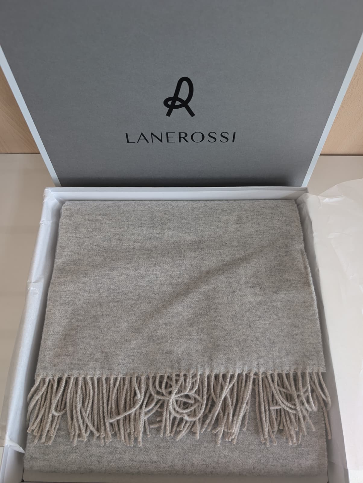 Plaid Lanerossi Iside 130x170 cm - In Pregiata Lana Vergine e Cashmere con Frange