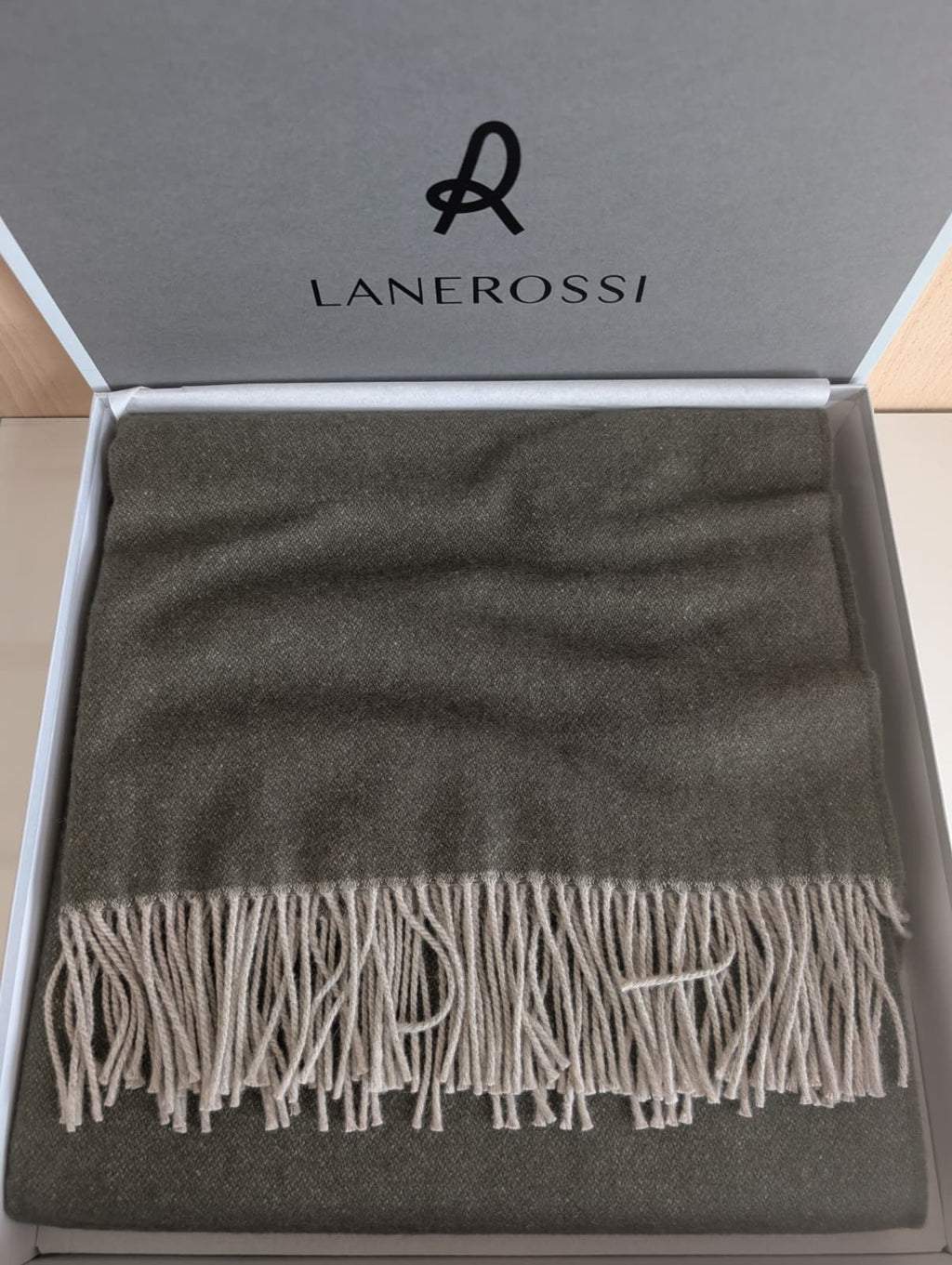 Plaid Lanerossi Iside 130x170 cm - In Pregiata Lana Vergine e Cashmere con Frange