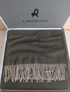 Plaid Lanerossi Iside 130x170 cm - In Pregiata Lana Vergine e Cashmere con Frange