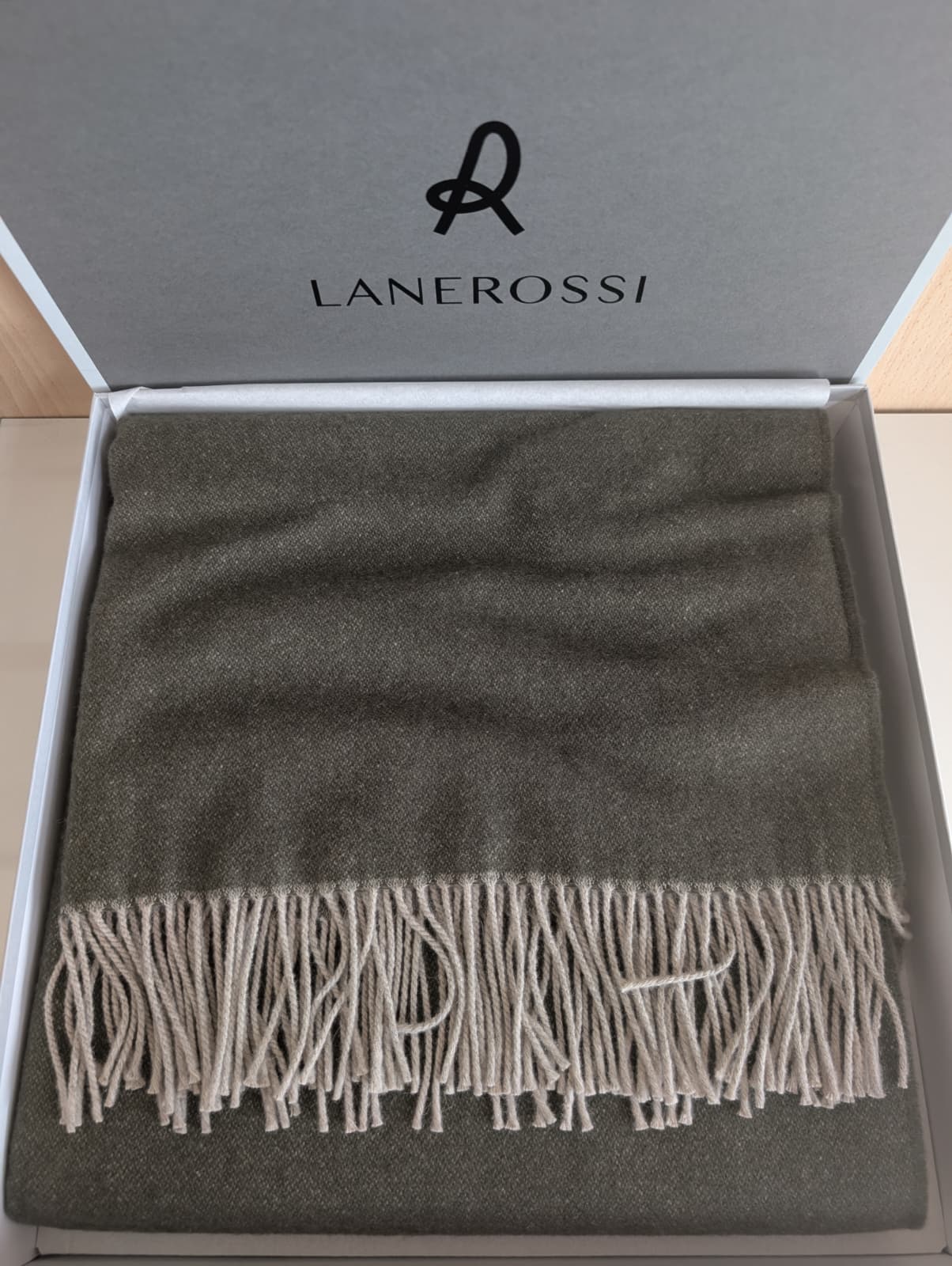 Plaid Lanerossi Iside 130x170 cm - In Pregiata Lana Vergine e Cashmere con Frange