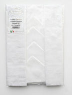 Tovaglia Rotonda 180 cm Melangio Londra - In Pregiata Fiandra Jacquard con 8 Tovaglioli