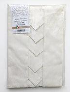 Tovaglia Rotonda 180 cm Melangio Londra - In Pregiata Fiandra Jacquard con 8 Tovaglioli