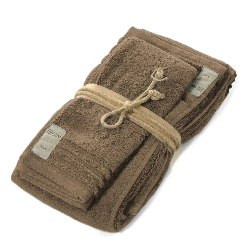 Coppia Asciugamani 1+1 Fazzini "Coccola" - Microcotone Zero Twist 550 gr/mq