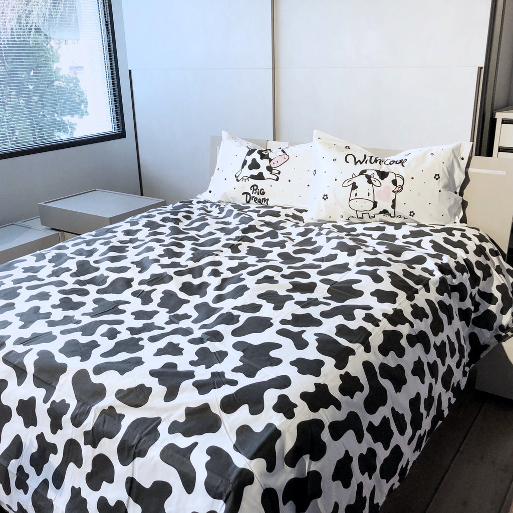 Completo Lenzuola Letto Francese Quadrifoglio