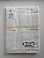 Coppia Asciugamani 1+1 Dreams "Macramè Gigliuccio" - Puro Cotone Made in Italy