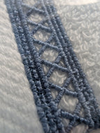 Coppia Asciugamani 1+1 Dreams "Macramè Gigliuccio" - Puro Cotone Made in Italy
