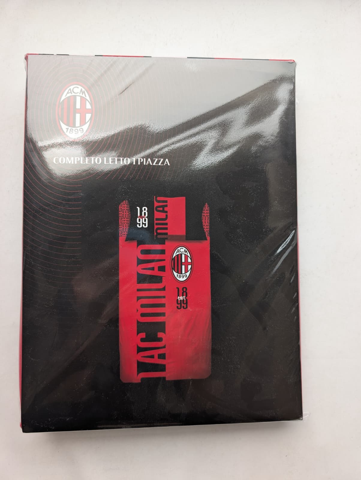 Completo Lenzuola AC Milan Official Product - Hermet - Letto Singolo 1 Piazza