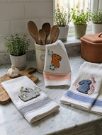 Tris di Strofinacci Pasquali "Spiga" in 100% Cotone - Vingi -  Collezione scelta da Benedetta Parodi