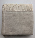 Plaid SOLID NAT in 100% Lana Vergine - 130x170 cm -  Marzotto Home 1836