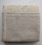 Plaid SOLID NAT in 100% Lana Vergine - 130x170 cm -  Marzotto Home 1836